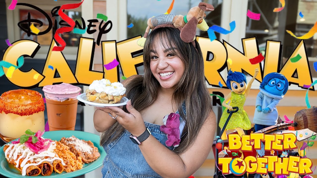 🎊 PIXAR BETTER TOGETHER PARADE 🎉| New Disney’s California Adventure Food Items
