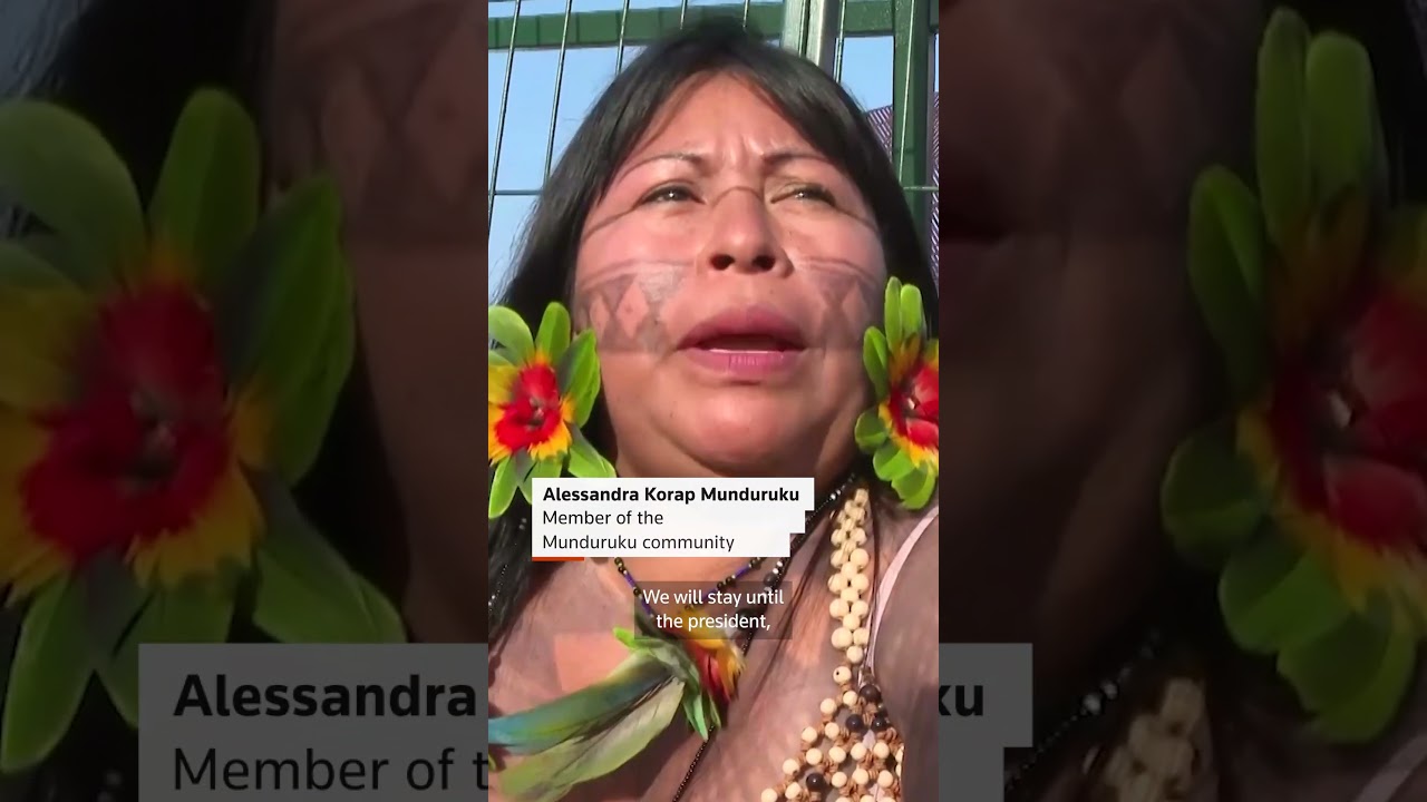 Indigenous protesters block COP30 entrance in Brazil