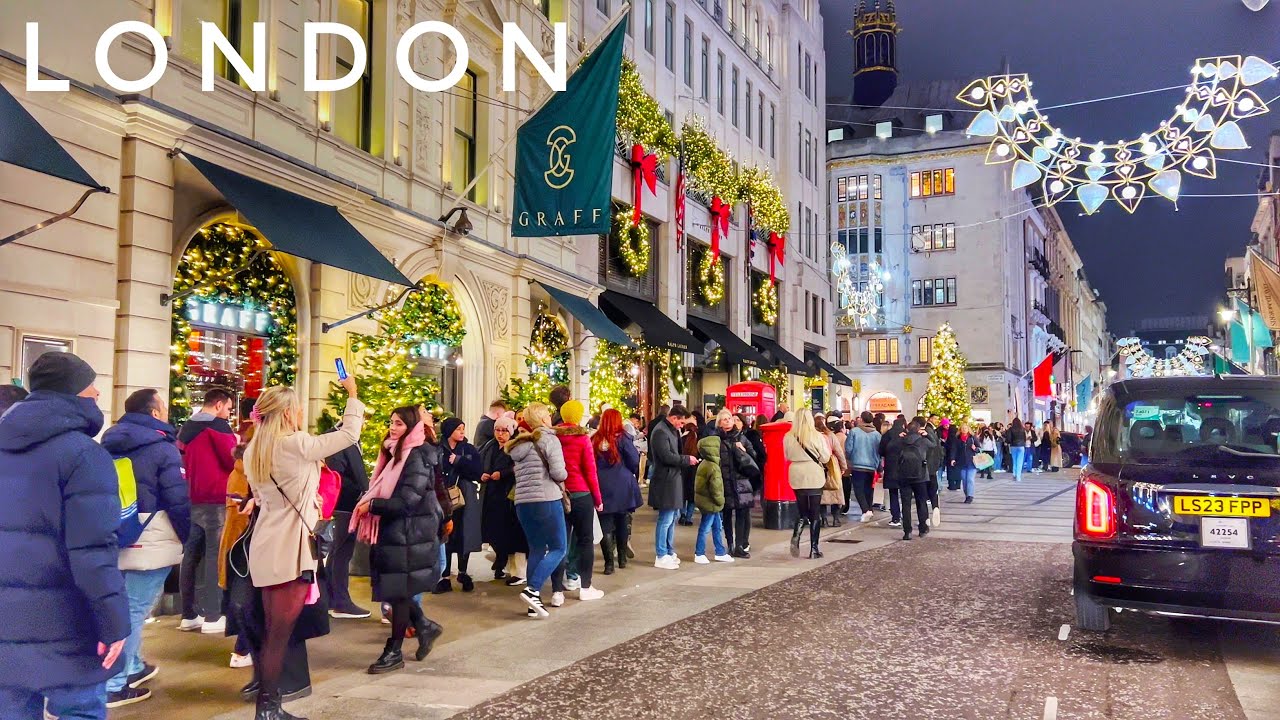 Christmas London Snow ❄️ Snowy London Christmas Walk 🎄 London Covent Garden Snow | 4K HDR