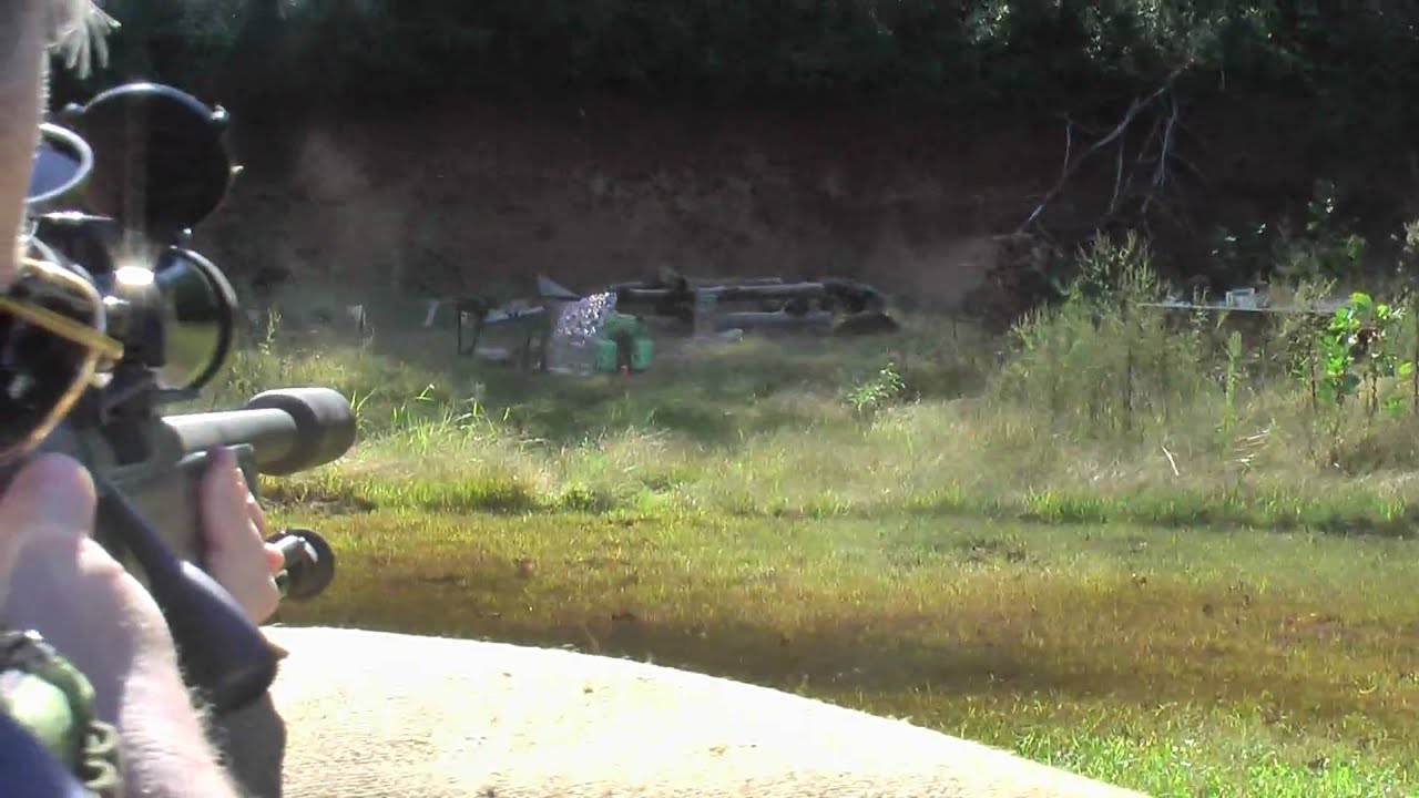 Suppressed .308 Tannerite Shot