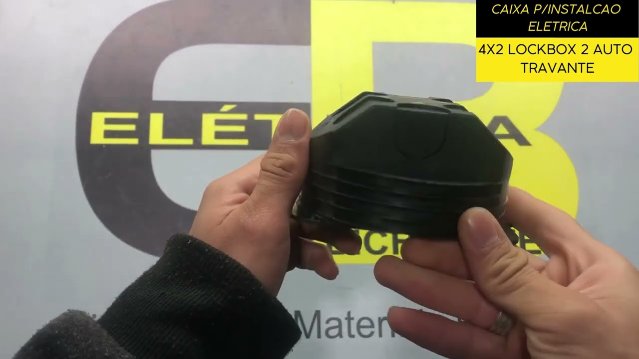 CAIXA P/INSTALCAO ELETRICA 4X2 LOCKBOX 2 AUTO TRAVANTE C/TAMPA  / EL&Eacute;TRICA BICHUETTE