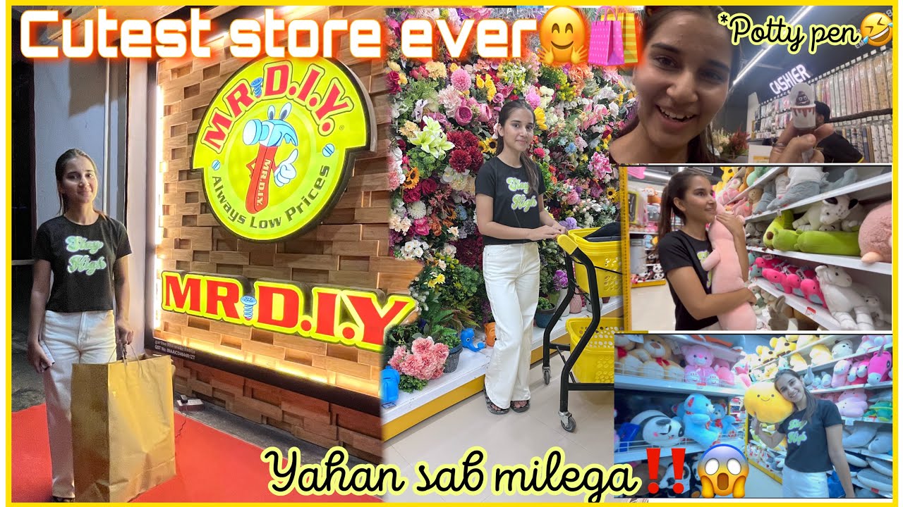 Finally exploring 1’st ever MR. DIY Store in KANPUR🛍️*CUTEST STORE EVER*