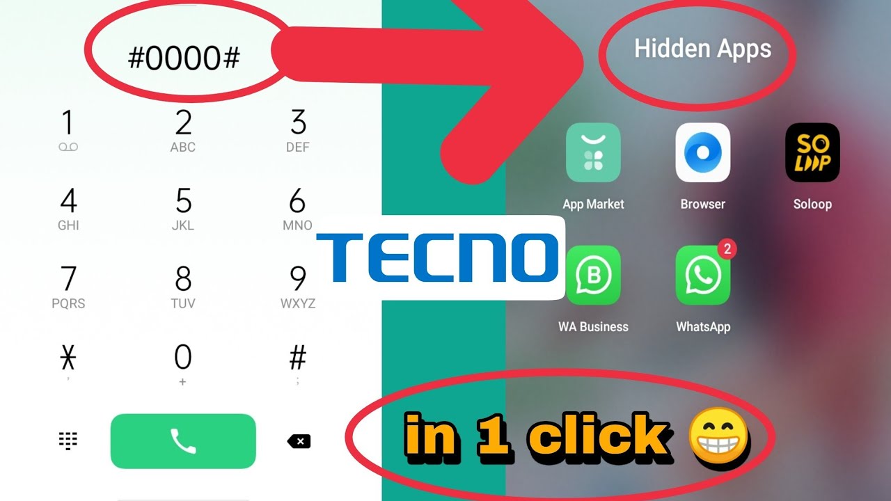 How to hide apps in Tecno | Tecno mobile me app hide kaise kare | Tecno dialer hide code