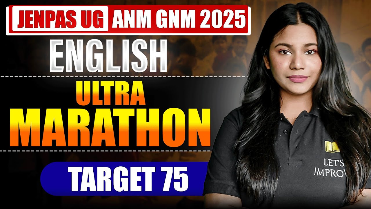ANM GNM JENPAS UG 2025 English Marathon | ANM GNM JENPAS UG 2025 English MCQ | LET'S IMPROVE Nursing