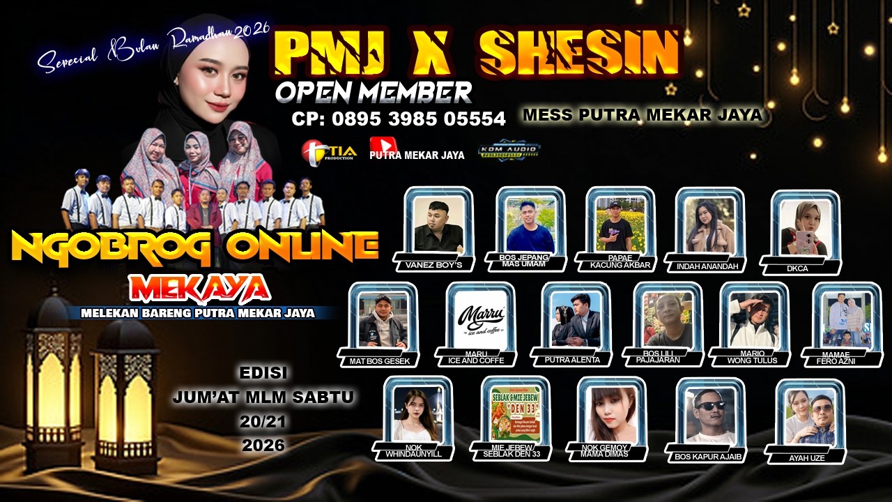 🔴 LIVE NGOBROG ONLINE || PMJ X SHESIN || EDISI JUM'AT, 20 FEBRUARI 2026