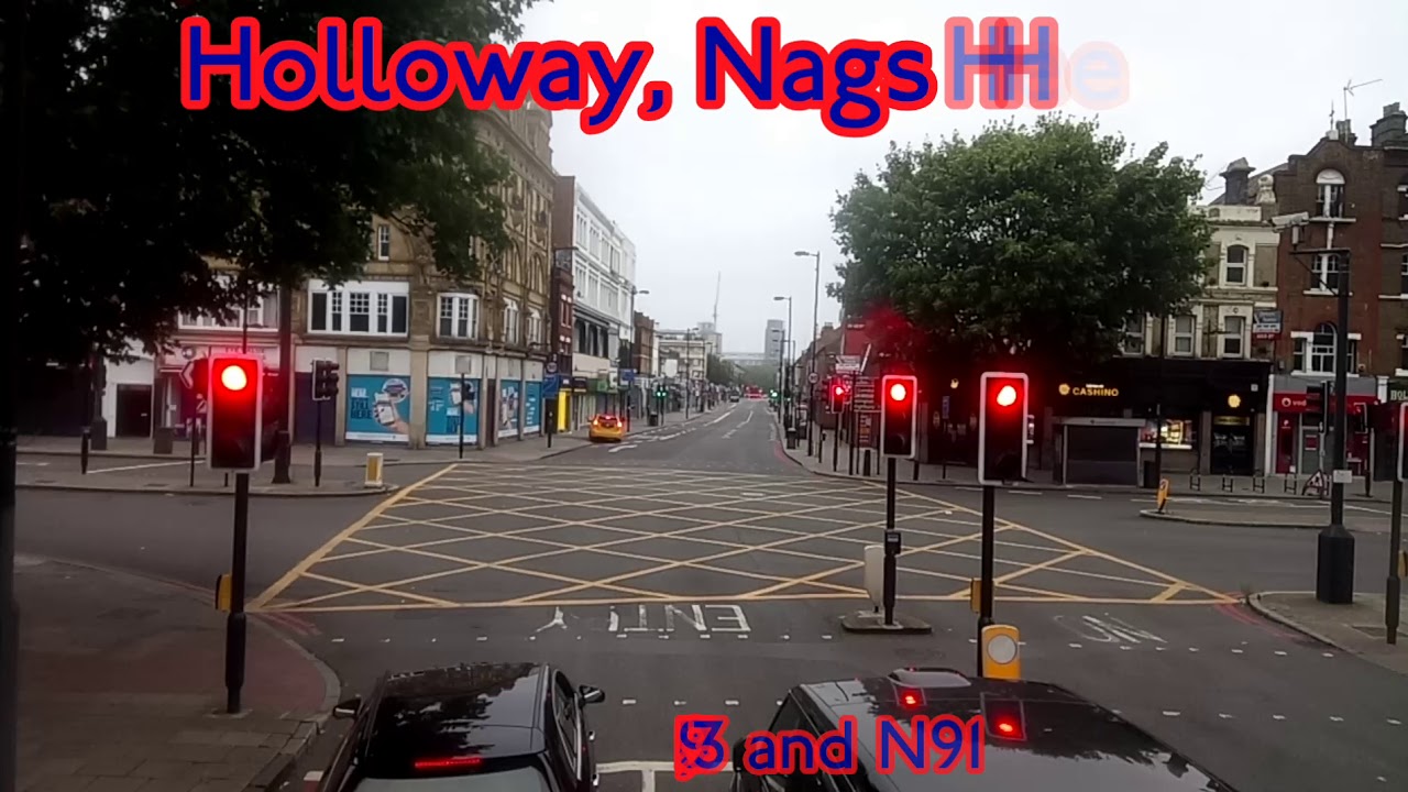 FULL ROUTE VISUAL | London Bus Route N91 - Trafalgar Square to Cockfosters | VMH2539 (LF68PXR)