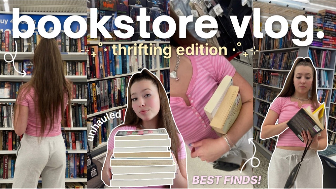 ЛУЧШИЙ ВИДЕОБЛОГ О КНИЖНОМ МАГАЗИНЕ 📖✨🍓 Покупка книг в секонд-хенде + лучшие находки!