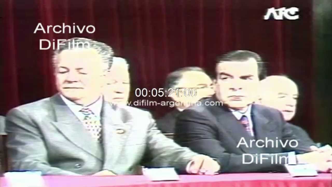 DiFilm - Carlos Menem cierre presidencia pro tempore del Mercosur 1994