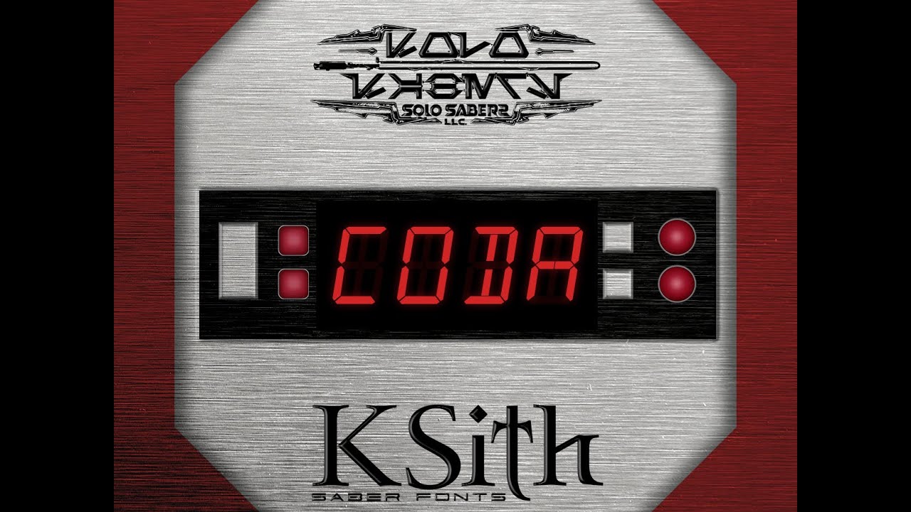Coda - Saber Font Demo - (HD)