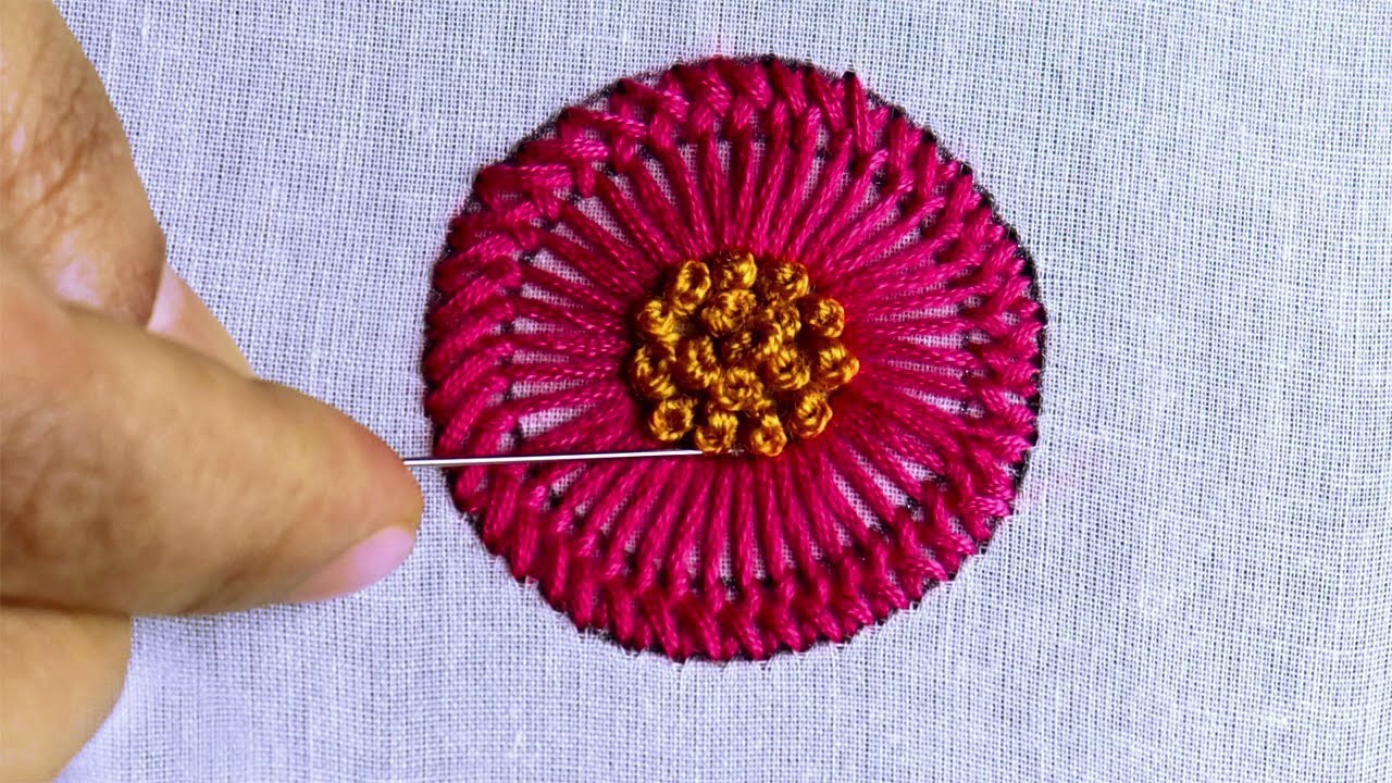 Traditional Flower Embroidery Design