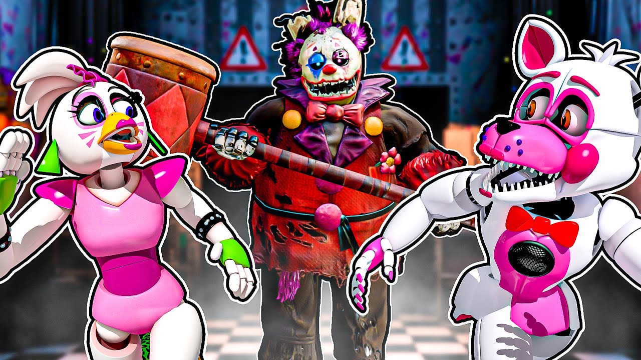 FNAF Circus of The Dead Characters in Left 4 Dead 2 with Funtime Foxy and Glamrock chica