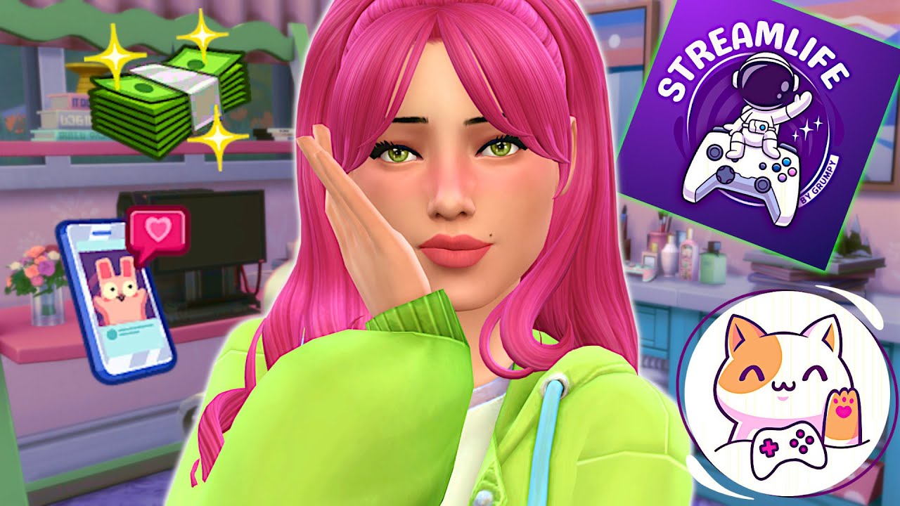 Can my sim get rich by streaming? // Sims 4 streamlife mod