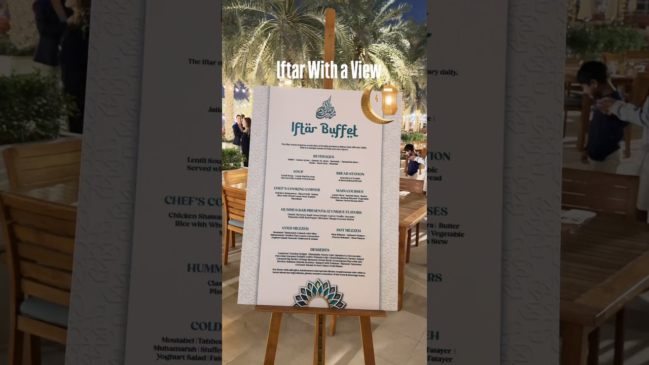 Iftar with a view at Gastro Kitchen                             ​⁠#ramadan #iftar