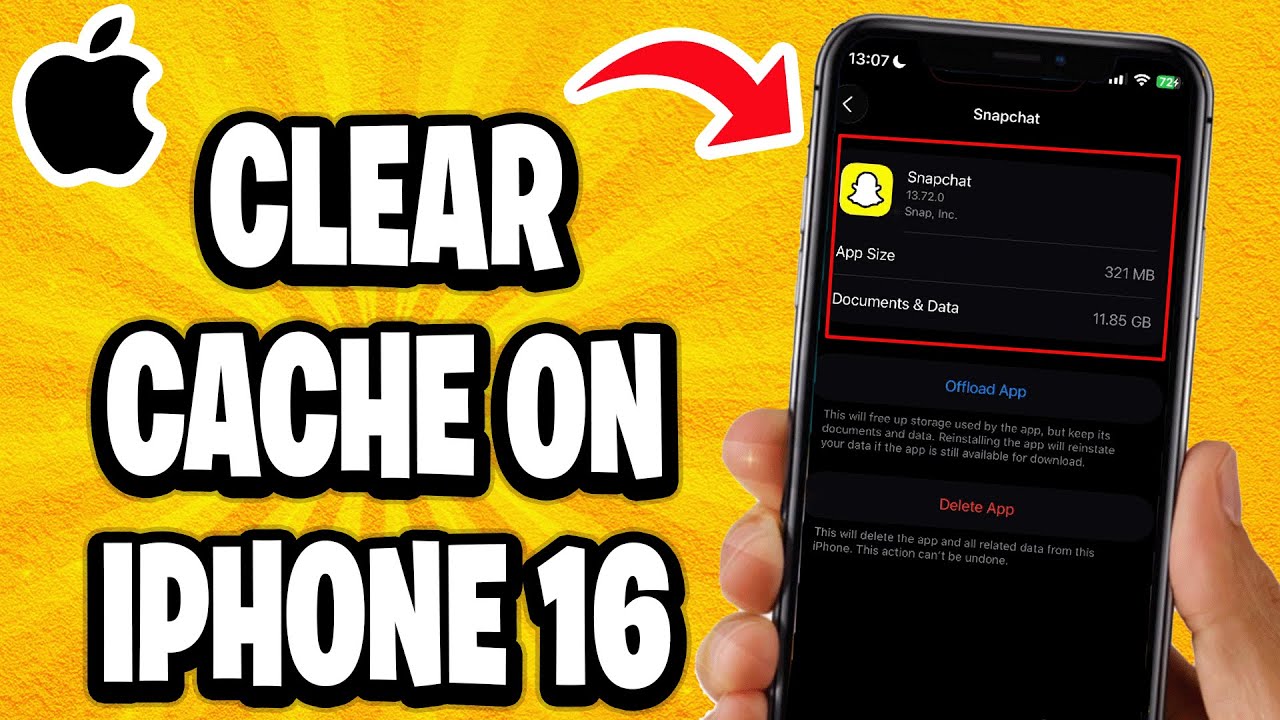 Как очистить кэш на iPhone 16