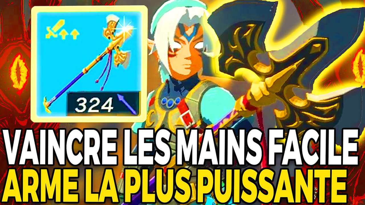 VAINCRE MAINS (MIASME+MEILLEURE ARME LA PLUS PUISSANTE NON CORRODÉE TEARS OF THE KINGDOM) ZELDA TOTK