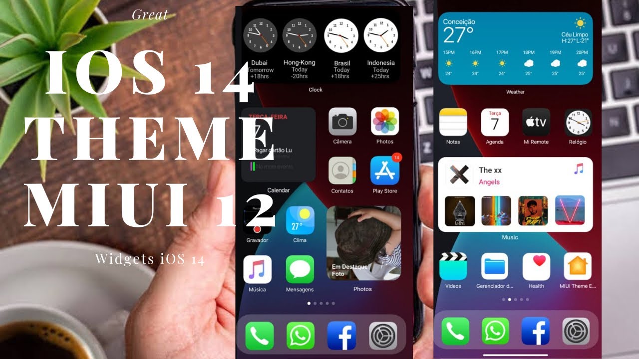 IOS 14 Theme Miui 12/ Widgets