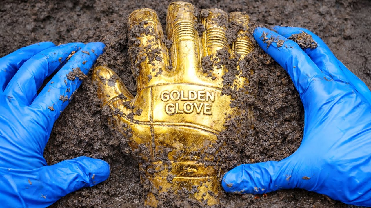 Cleaning The DIRTIEST Golden Glove Trophy! - ASMR