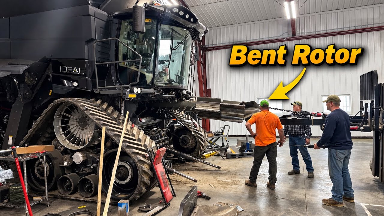 Pulling the Rotor out of a Fendt Combine faster than a Gleaner? 