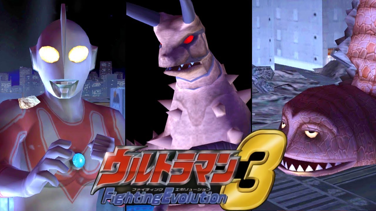 [PS2] Ultraman Fighting Evolution 3 - Ultraman Jack vs Gudon and Twin Tail (1080p 60FPS)
