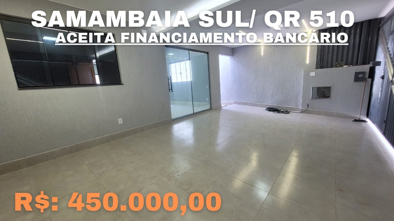 CASA NOVA NA QR 510 DE SAMAMBAIA SUL