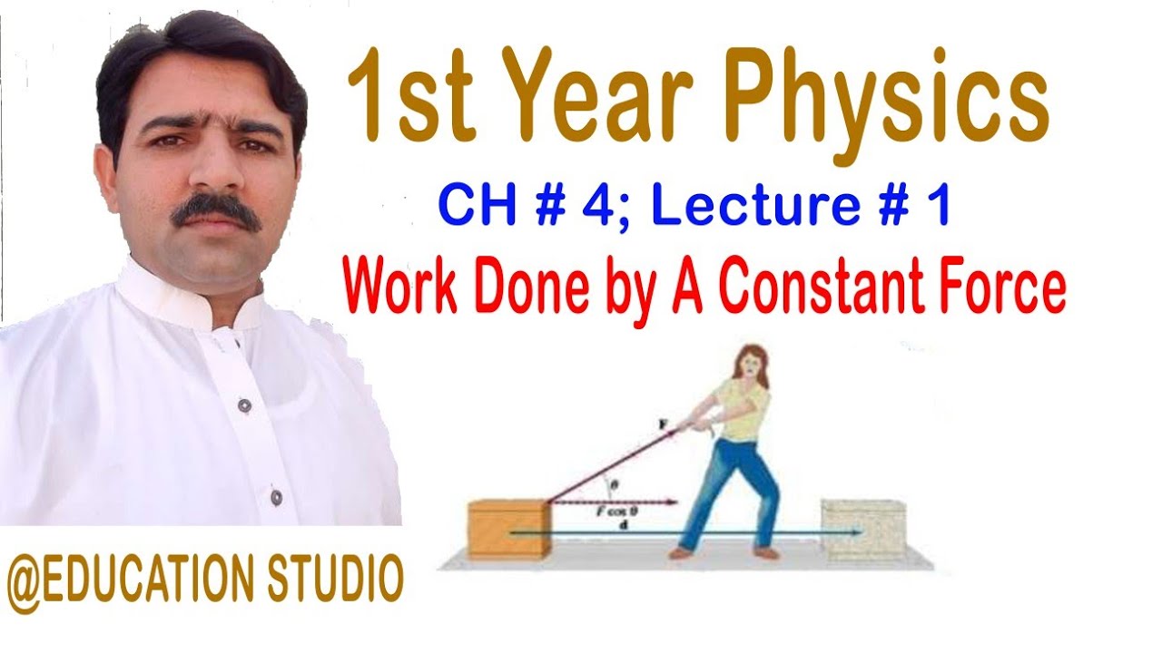 Work Done by Constant Force|Ch # 4|Lec # 1|Urdu & Hindi|Prof Muhammad Ajmal|