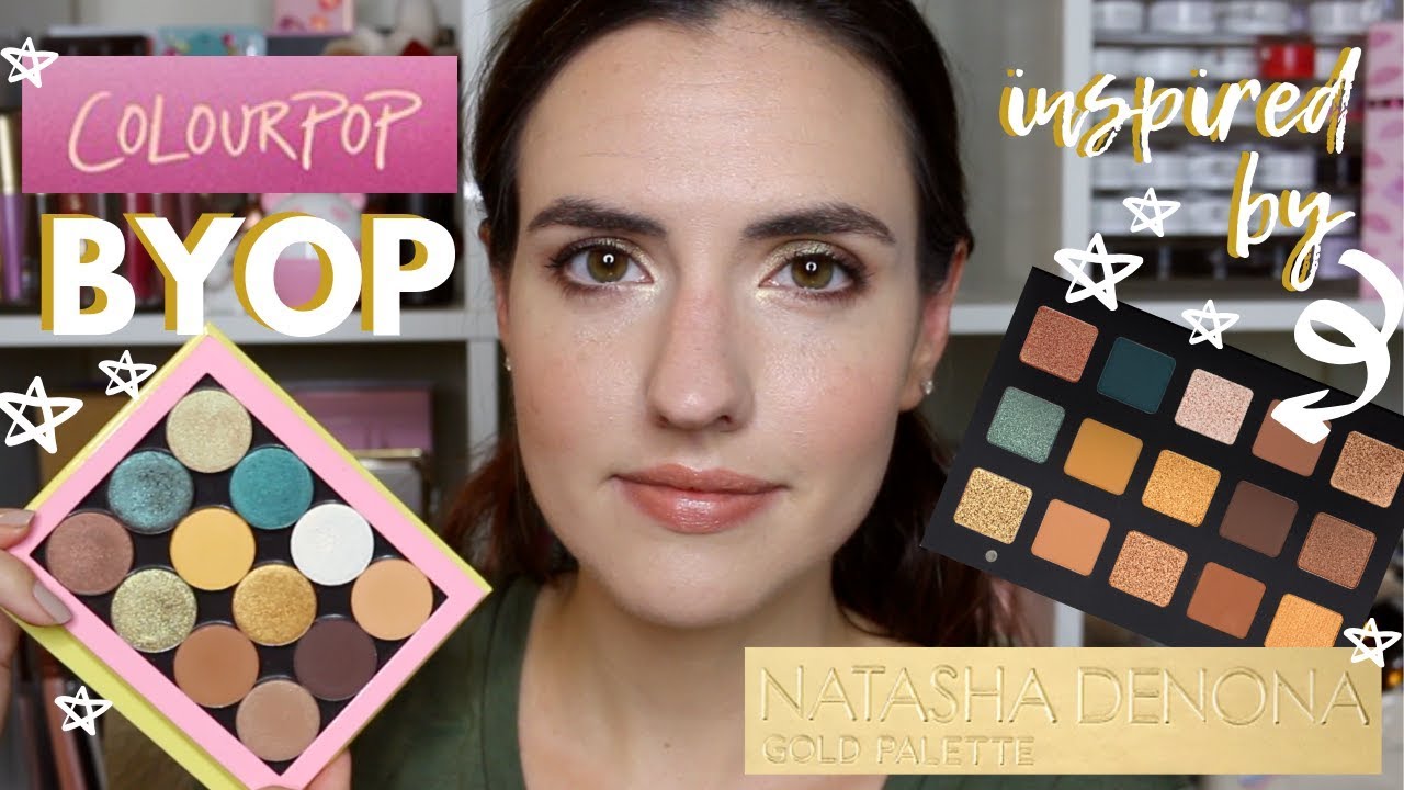 ColourPop BYOP Inspired by the Natasha Denona Gold Palette | Swatches + Tutorial