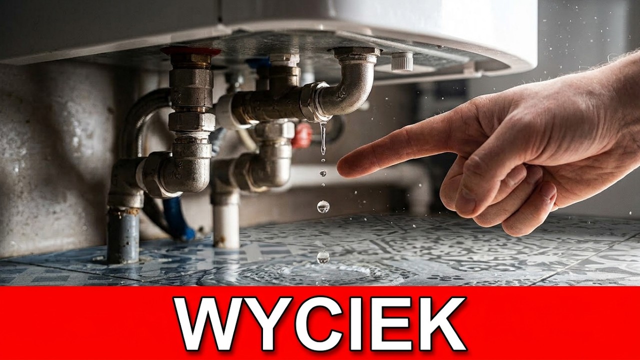 Bojler cieknie od spodu. Wyciek wody w kotłowni #DomZa100 #194