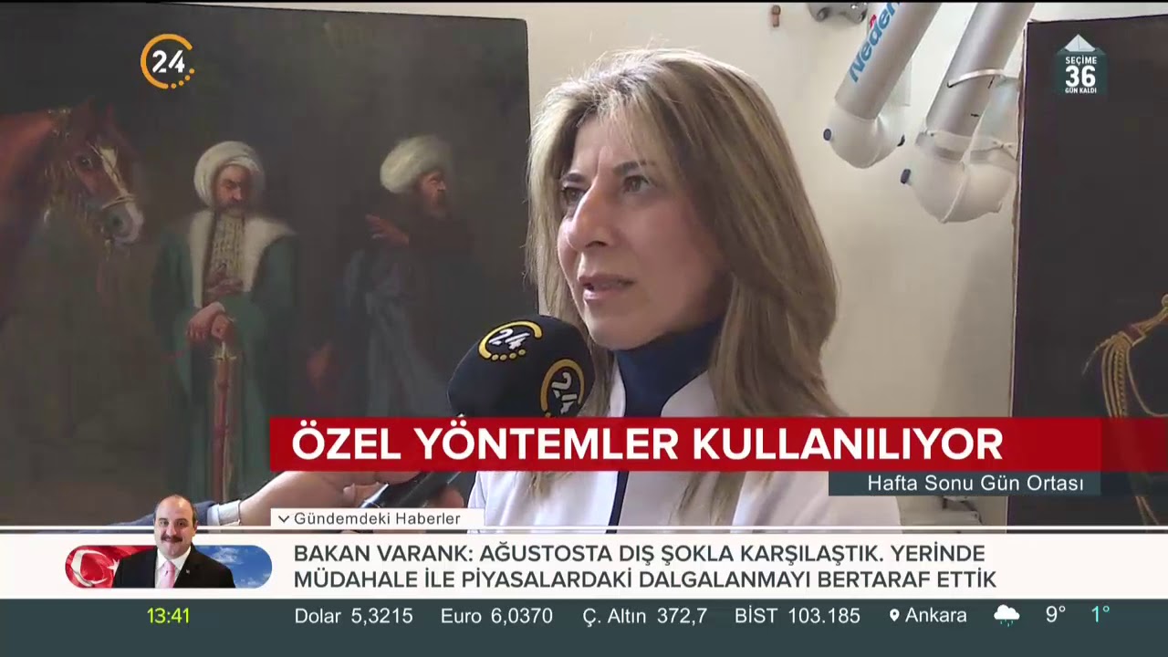 Milli Saraylar Tablo Restorasyon Atölyesi kapılarını 24 TV'ye açtı