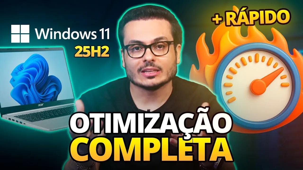 SEU WINDOWS 11 25H2 VAI VOAR DEPOIS DISSO! ⚡ OTIMIZAÇÃO COMPLETA!