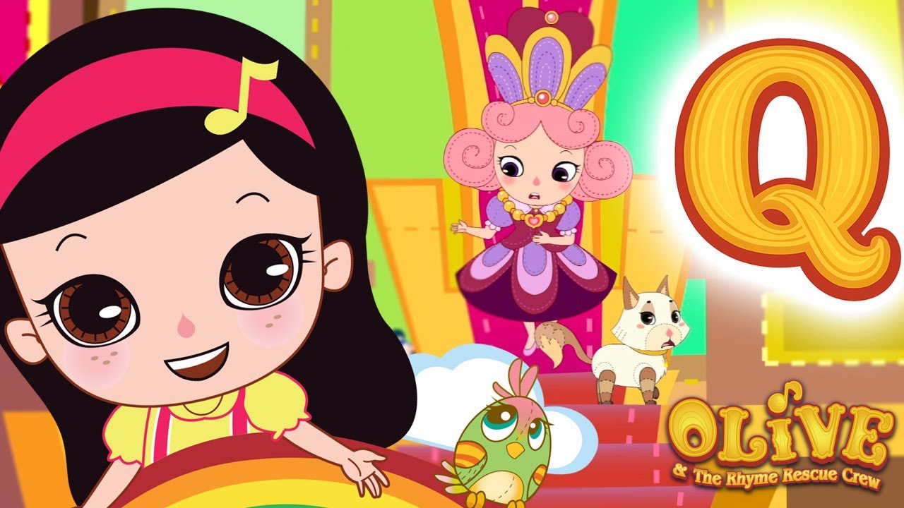 Quick! Find the Queen! | Learn ABC for Kids| Letter Q - Olive and the Rhyme Rescue Crew
