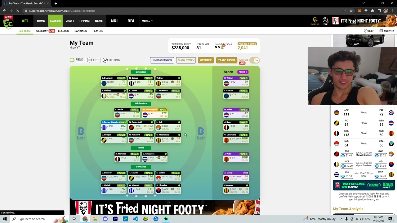 *RAGE WARNING* Round 4 Saturday Games Recap | Why I HATE Supercoach | Hipo Supercoach 2023