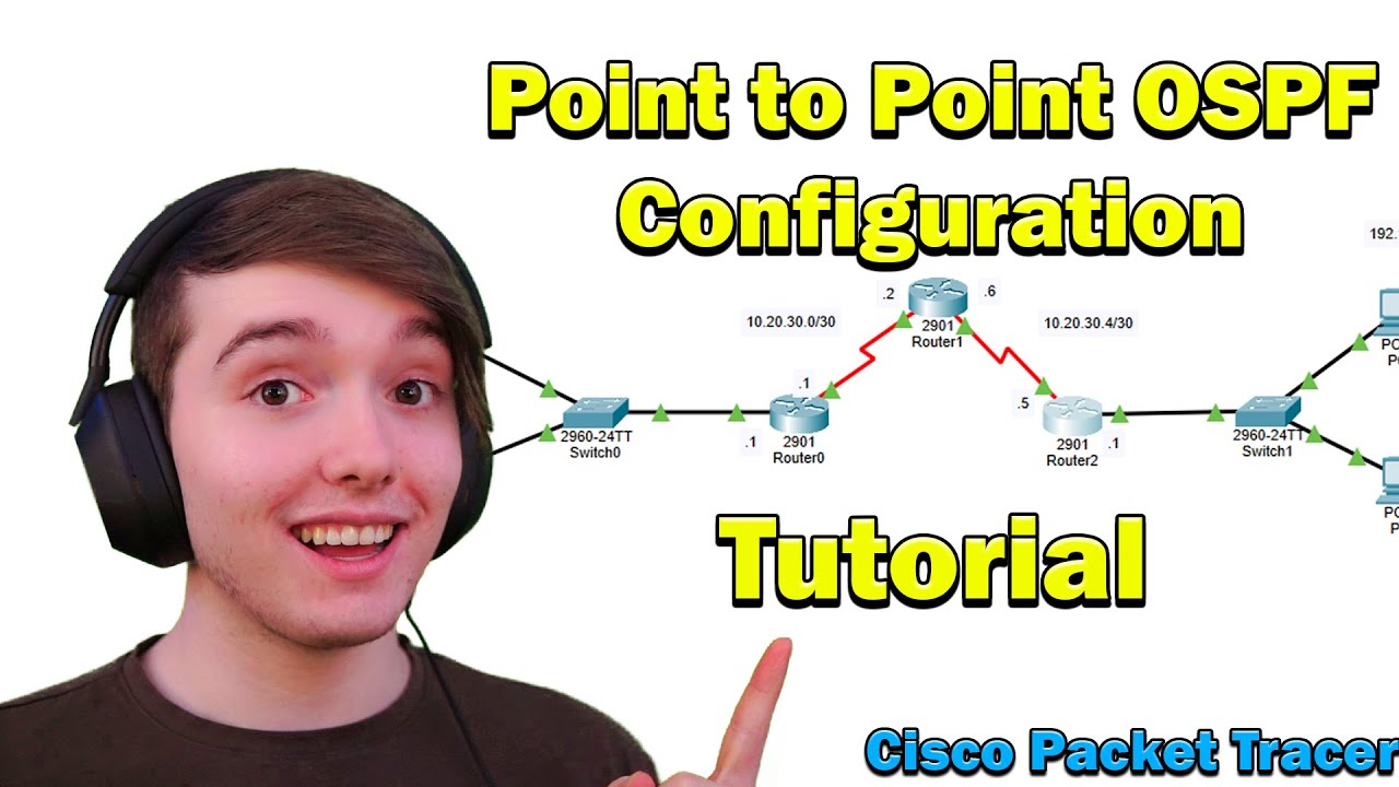 How to Configure Single-Area OSPF on Cisco Packet Tracer! | Point to Point OSPF CCNA Tutorial!