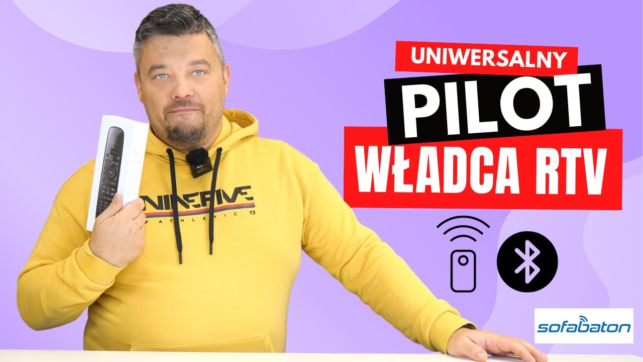 SofaBaton U2 - uniwersalny pilot IR i Bluetooth z ekranem OLED do 15 pilot&oacute;w w jednym
