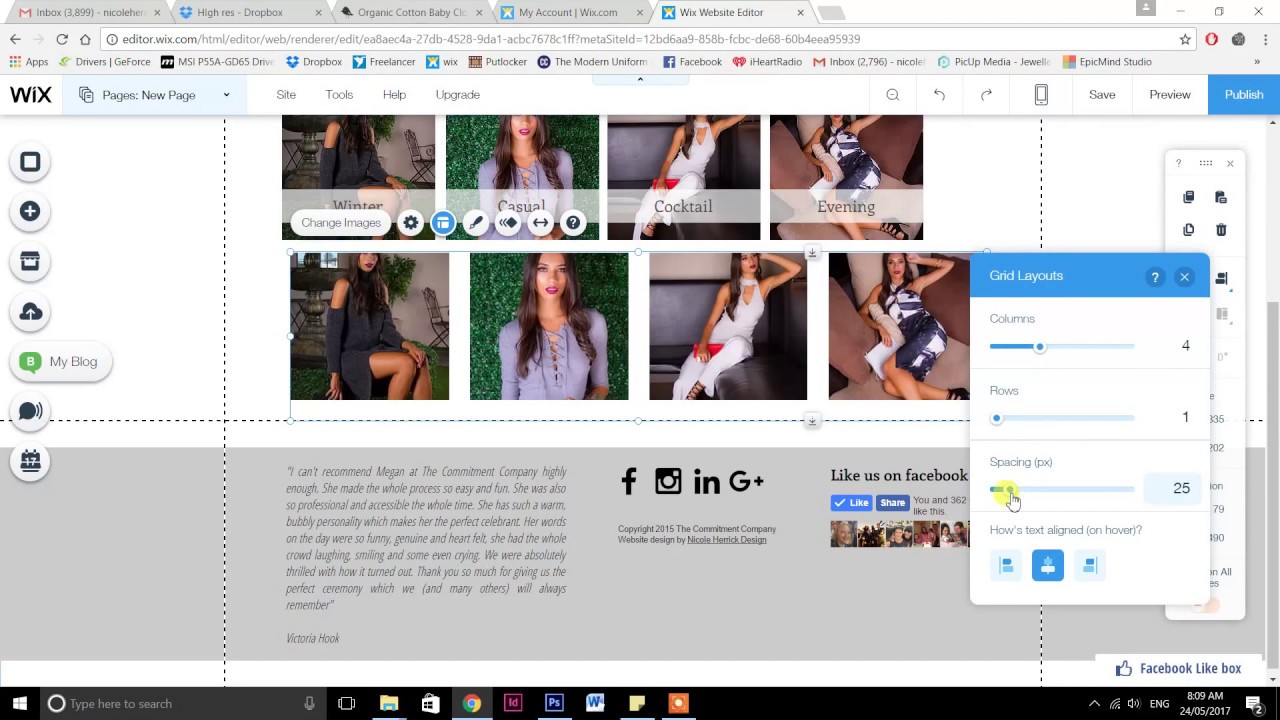 How to create clickable image menus & gallery menus in wix