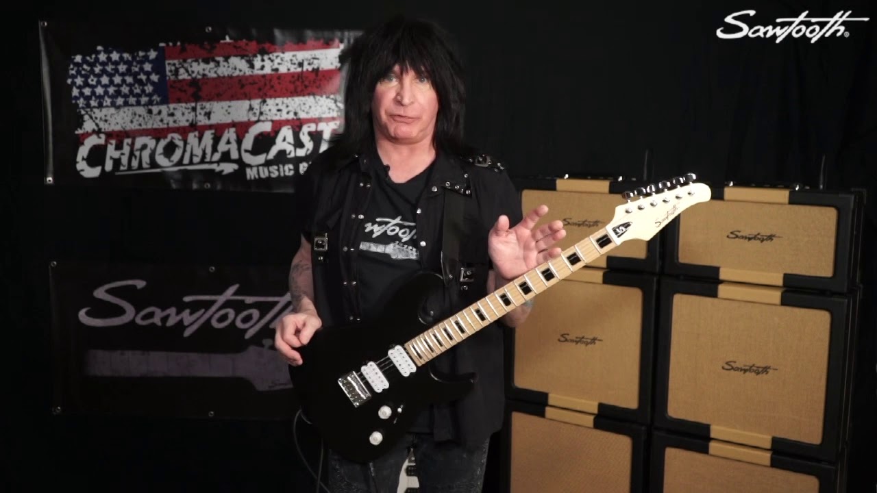Sawtooth Guitars Michael Angelo Batio ST-M24 Satin Black Electric Guitar Demo and Overview