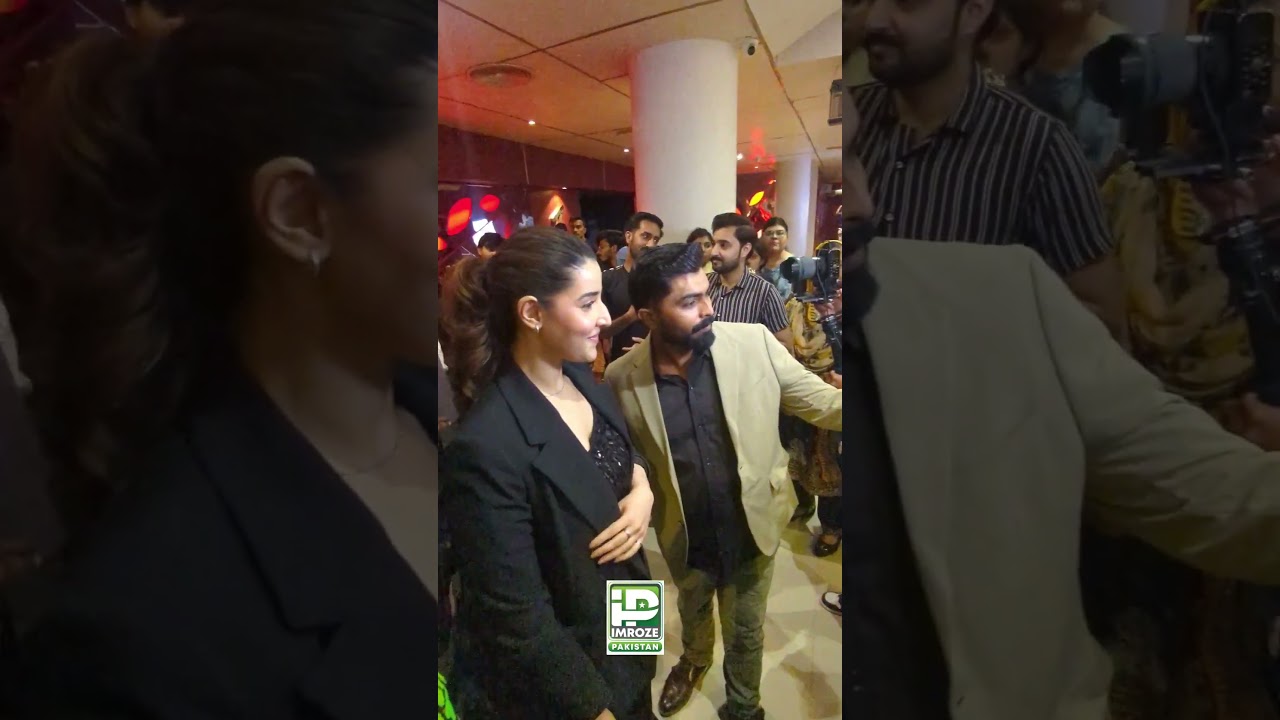 Pakistani Actress Hareem Farooq attends the ceremony of the final episode of ARY's drama serial Sher
