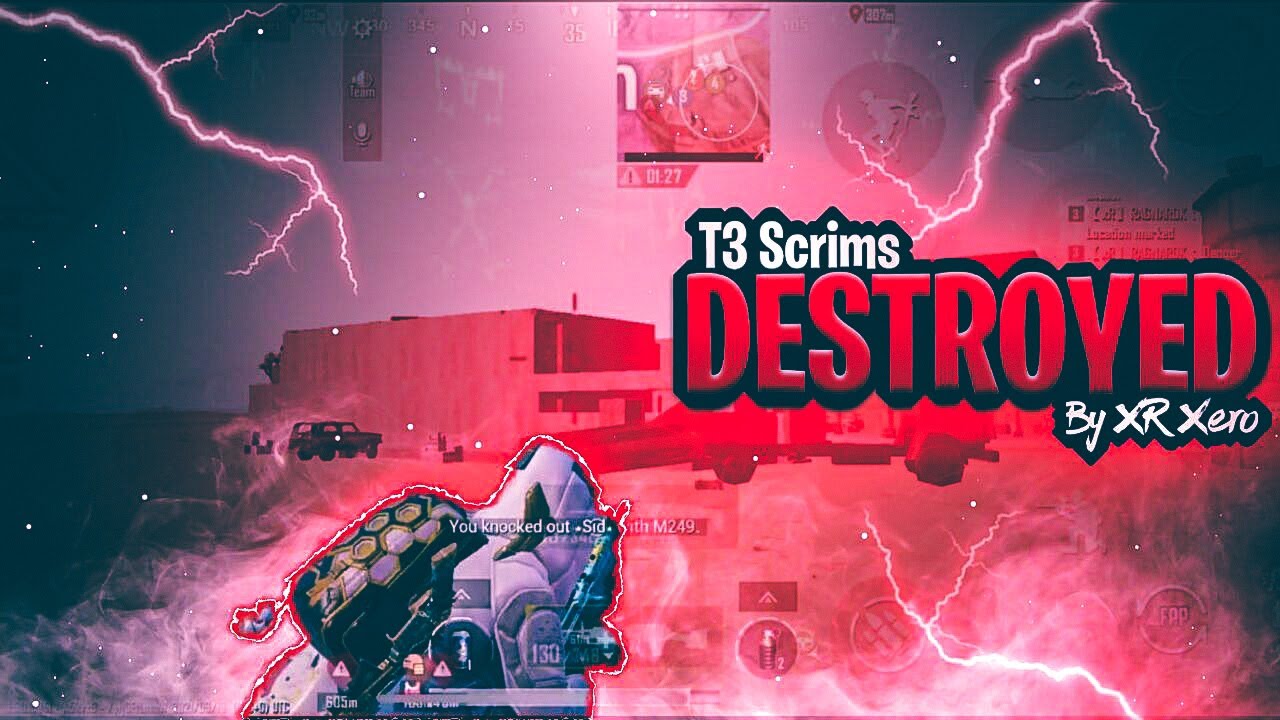 DESTROYING T3 LOBBY IN TOURNAMENT | BGMI MONTAGE | XR XERO