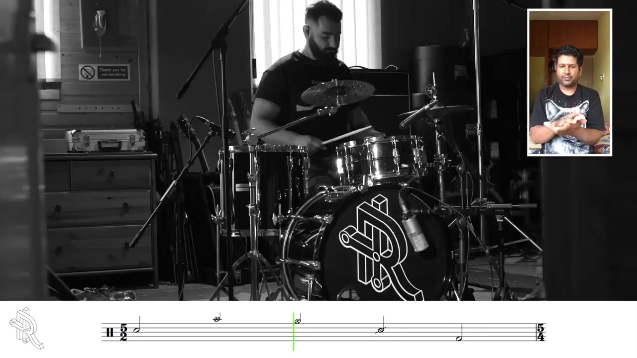DRUM INTERPRETATION OF 75/16 KONNAKOL SOLO