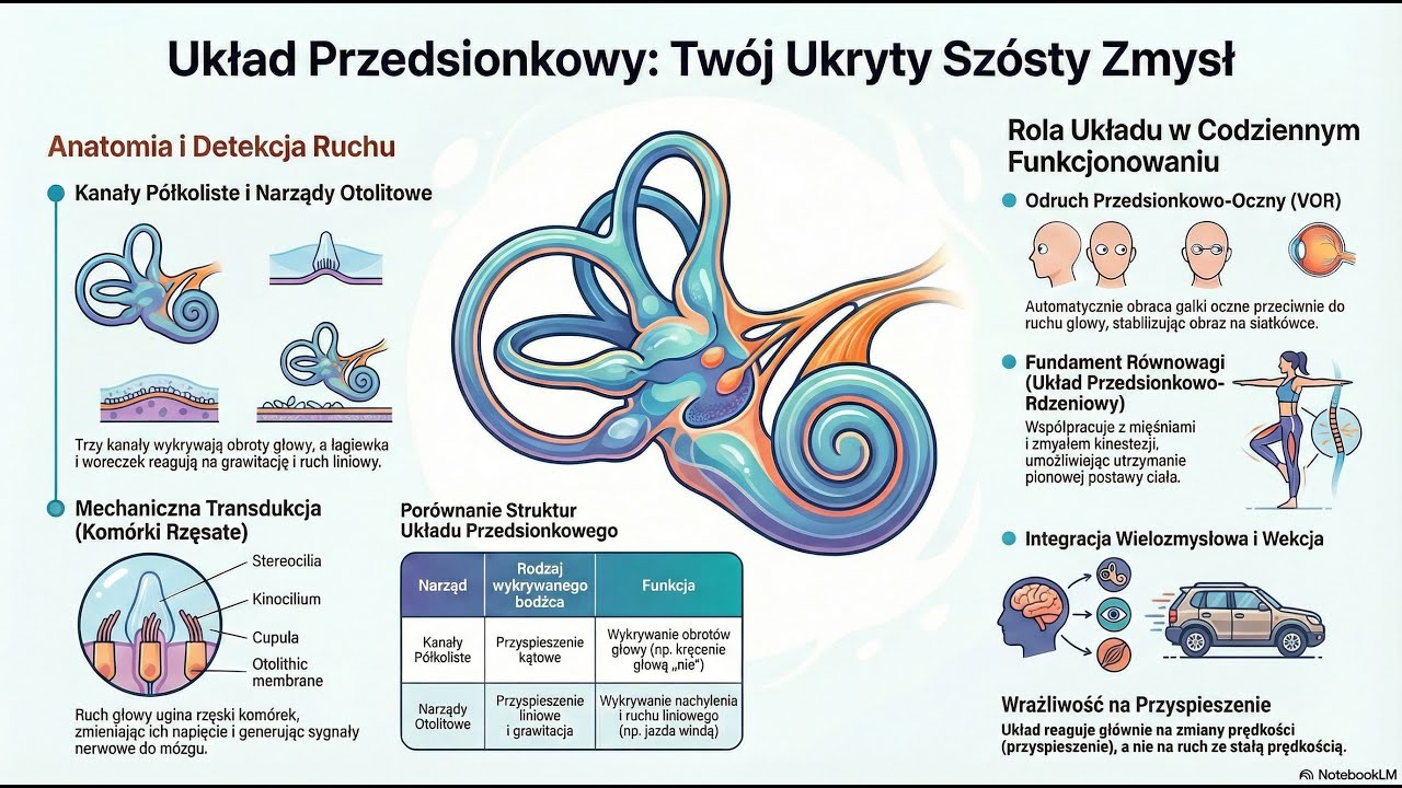 Szósty zmysł. Układ przedsionkowy