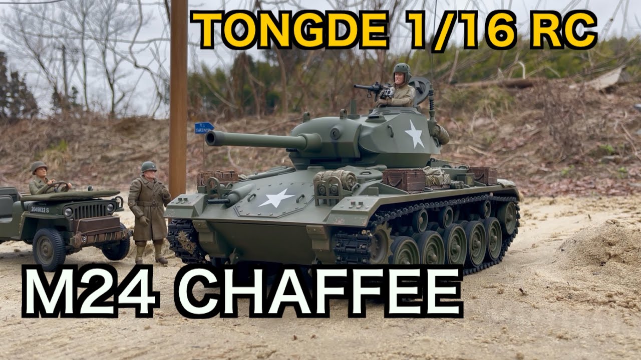 TONGDE 1/16 RC M24 CHAFFEE CUSTOM TANK WW2 - 4K