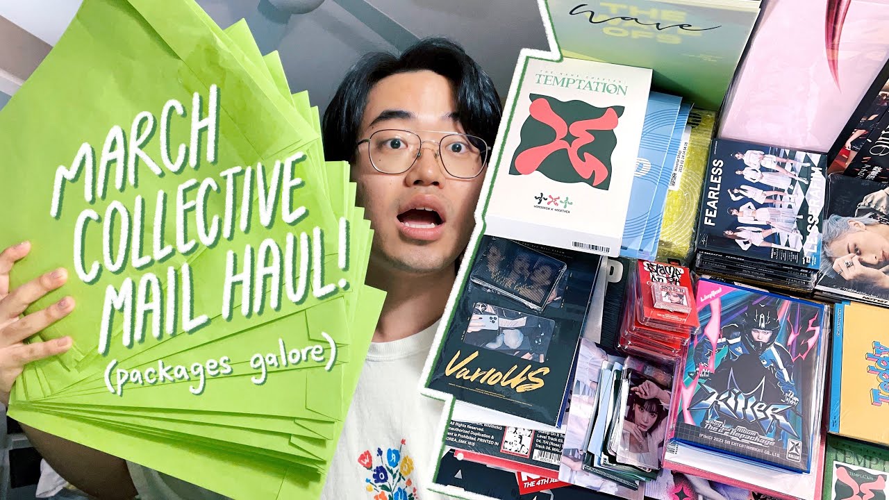 kpop collective mail haul 03.23 ✿ packages full of albums, photocards, vinyls + getting scammed :-(
