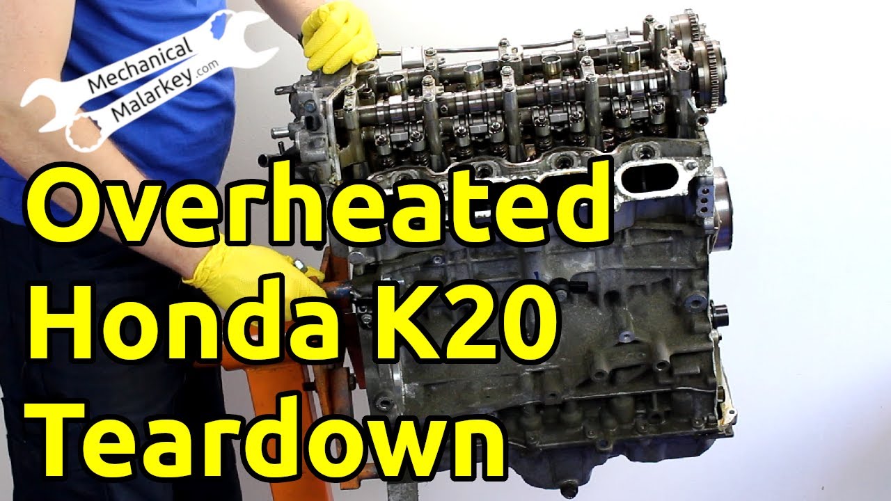 Разборка перегретого двигателя Honda K20