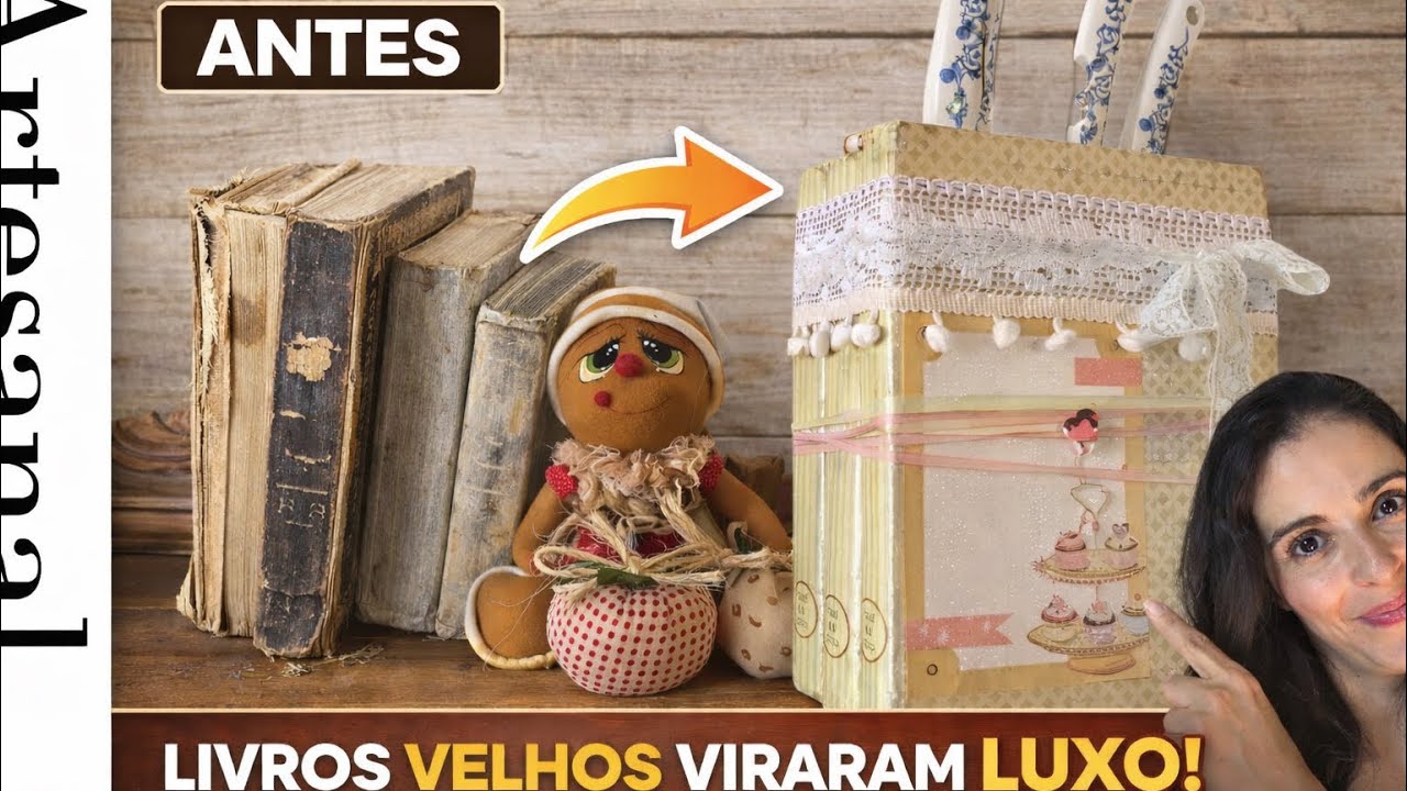 ANTES ERA LIXO, AGORA É UM PORTA-FACAS LINDO!