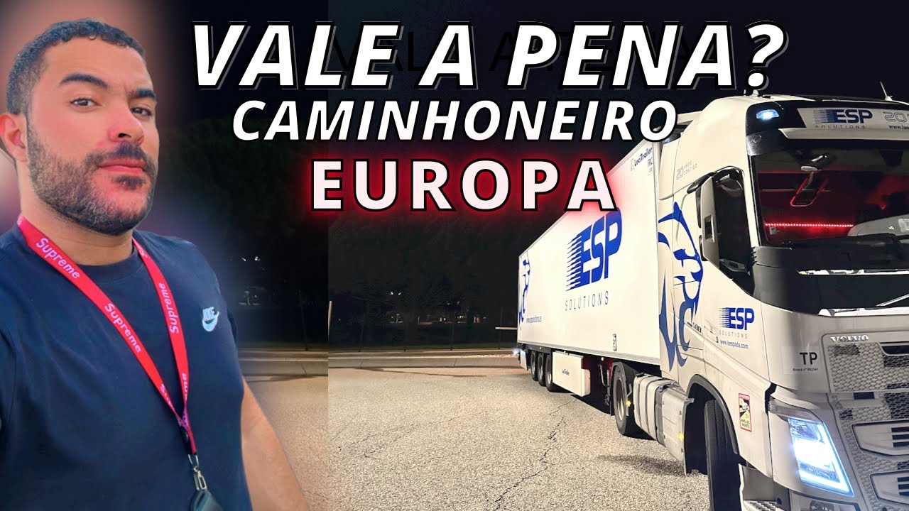 Trabalho de caminhoneiro? Motorista de caminhão na Europa, vale a pena? Vantagens e desvantagens! 🚛