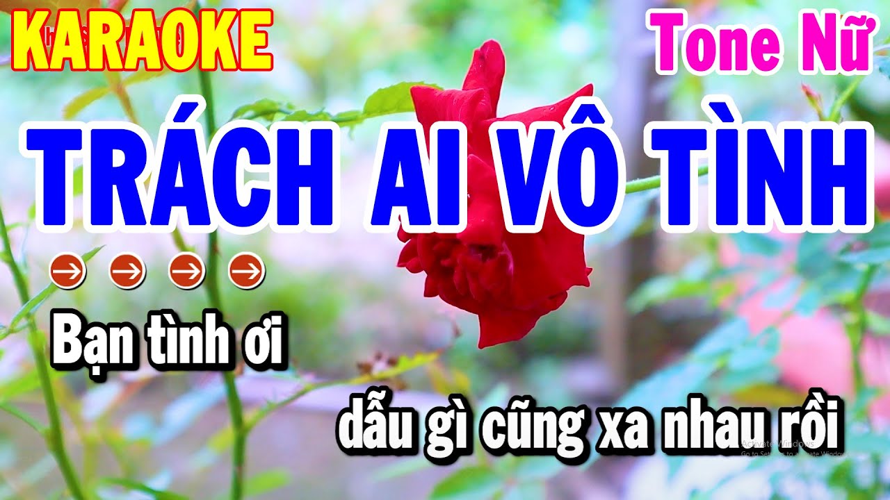 Karaoke Trách Ai Vô Tình Tone Nữ Cha Cha Chuẩn Nhất 2024 | Nhạc Sống Hải Tiên