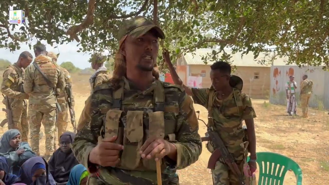 Saraakiisha Ciidamada Jubbaland oo gob fagaaro ah kula hadlay shacabka ku sugan deegaanka Beerxaani