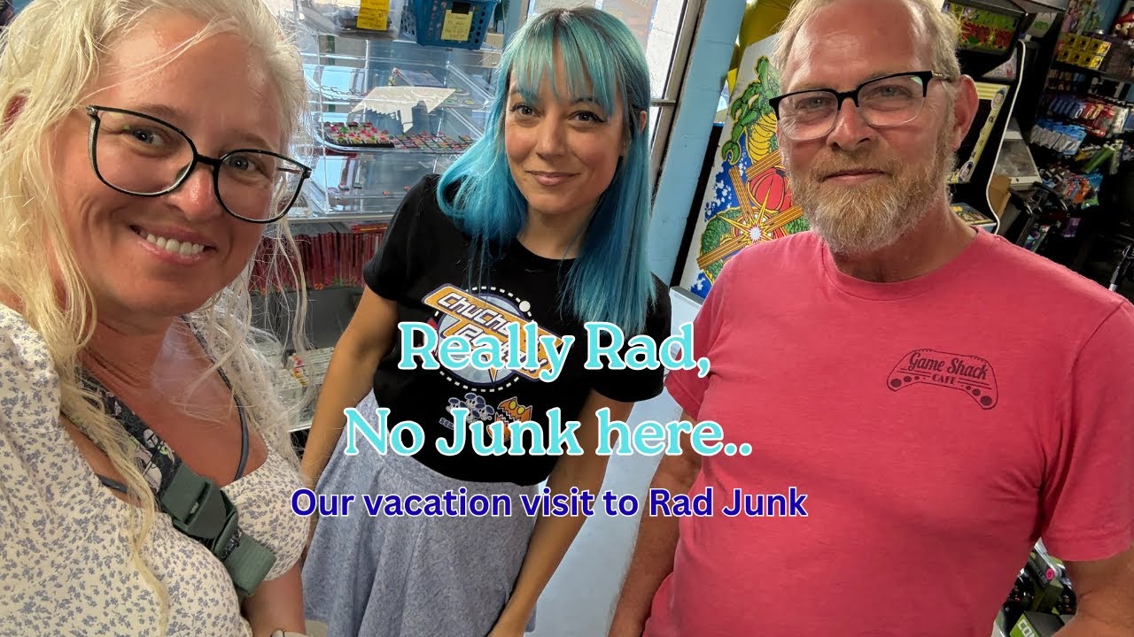 Our Beach vacation Video Game store Visit to Rad Junk.
