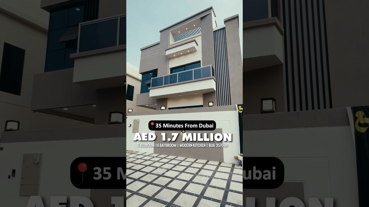 New 5 bedroom villa for sale in Ajman #houseforsale