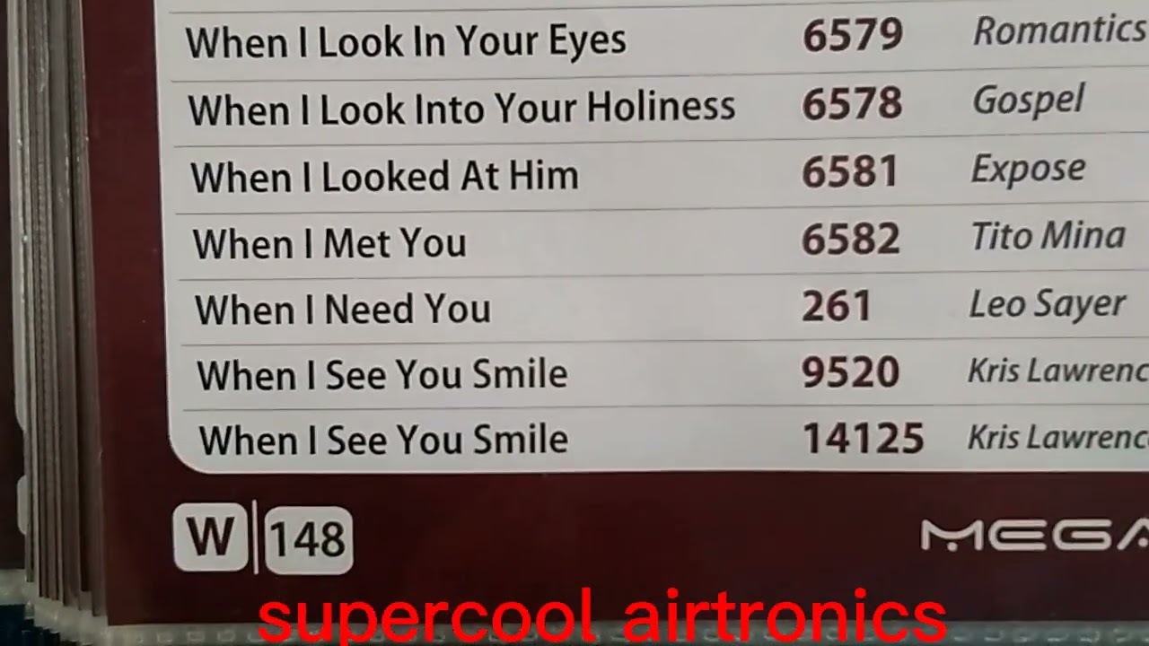 megavision(hybrid)7 songlist copy [U-Z] karaoke songs || supercool