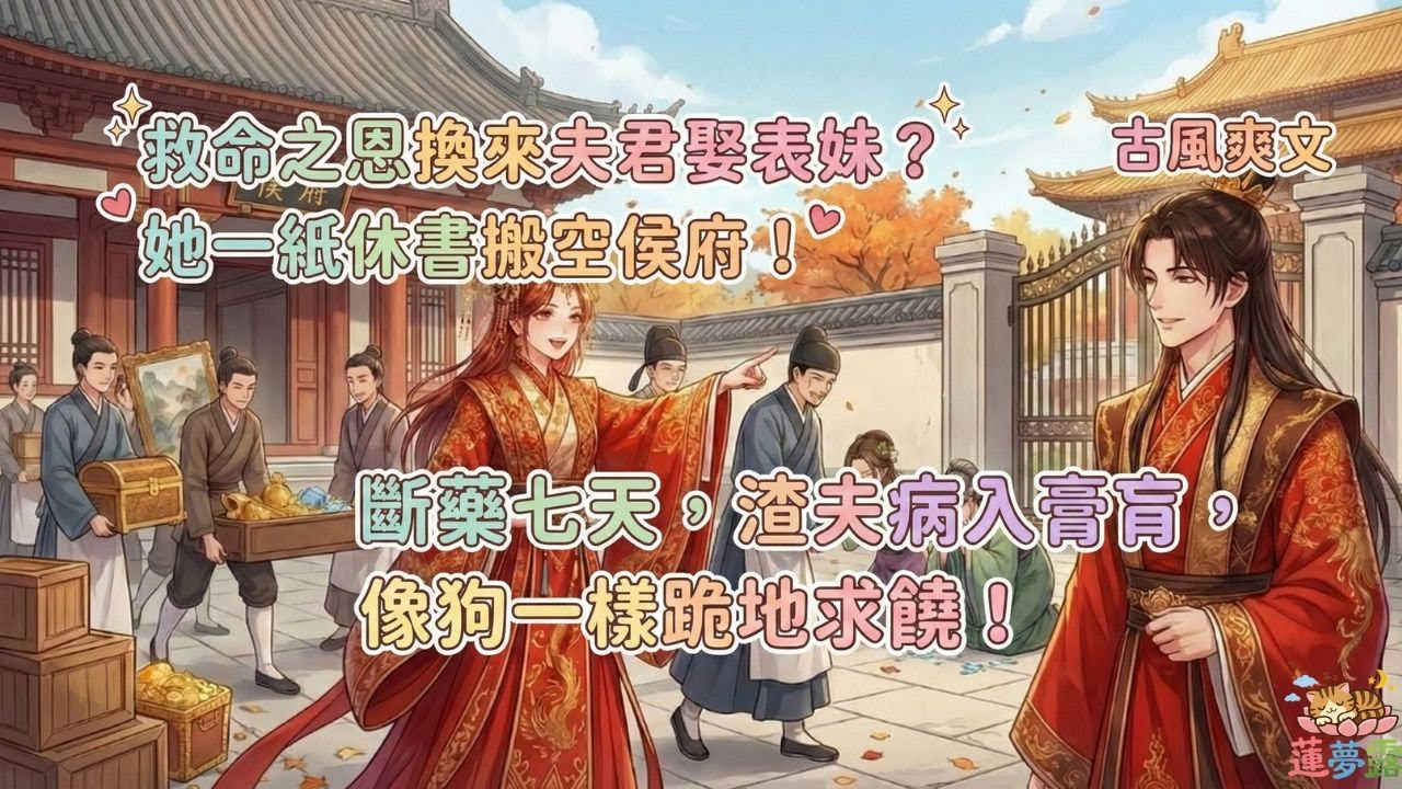 用心頭血救活夫君，他卻嫌我臭轉頭娶表妹？七日後他病入膏肓，跪求我給一口洗腳水！#古言爽文 #追妻火葬場 #神醫 #打臉虐渣 #攝政王 #搬空庫房 #復仇 #大女主 #現世報
